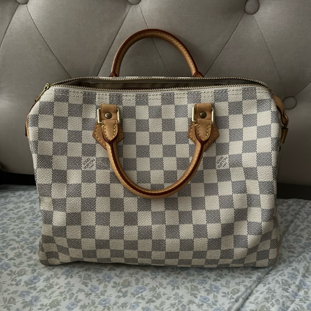 Authentic Damier Azur Speedy 30
